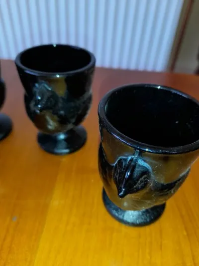 Lot 4 coquetiers en céramique " forme de poule" - photo 4