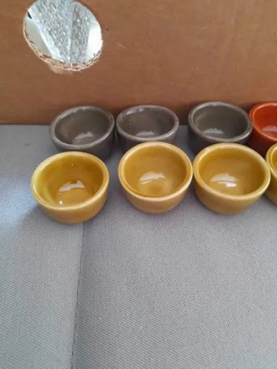 Lot 12 petits moules à escargots en grès - vintage - photo 4