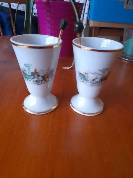 Lot 2 mazagrans diligence porcelaine de limoges - Collection - Saint-Satur (18300)