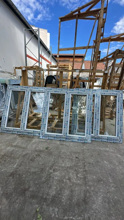 Fenêtre PVC blanc 2 vantaux Haut 1270/ Larg 1200 - Bricolage