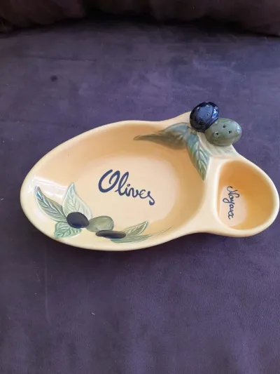 Silèa - Plat à Olives en Céramique - Arts de la Table