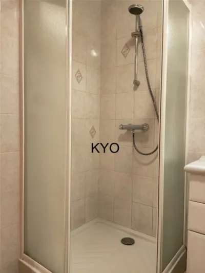 Parois douche carrée accès d'angle droit blanc - photo 2