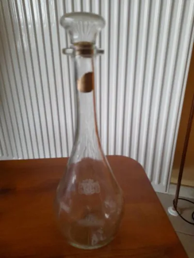 Carafe en verre cognac " fortis et fidelis " - photo 4