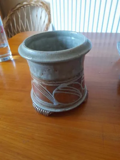 Pot en grès verni à trou - photo 4