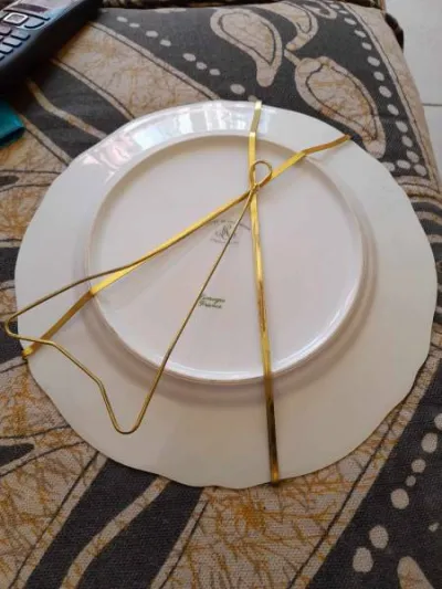 J c van hunnik limoges assiette decorative paysage - photo 2