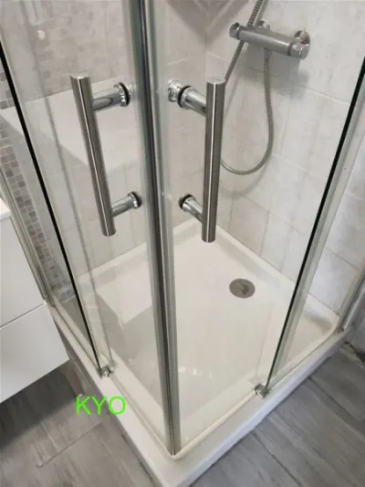 Parois douche carrée accès d'angle droit portes - photo 3