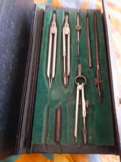 Coffret d'ancien compas - outils de précision - photo 4